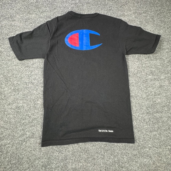 Champion Shirt Kids S Black Dr Seuss Graphic Tee Short Sleeve Casual - Picture 6 of 11